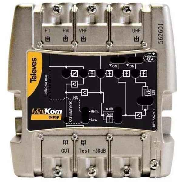 Amplifier TELEVES minikom matv+fi 4e/1s easyf (Refurbished B) - Image 2